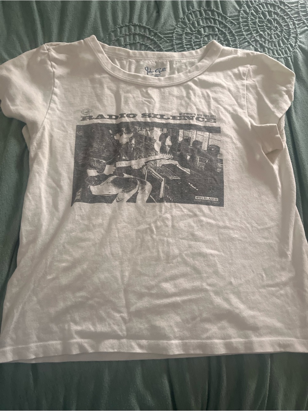 Youth Graphic Tee - White Radio Silence Print